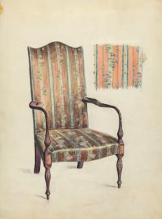 Hepplewhite Arm Chair, 1936.