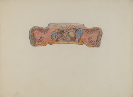 Chair Back Decoration, 1935.
