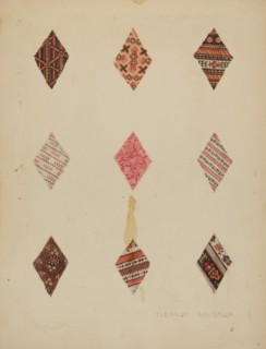 Patches from Quilt, c. 1937.