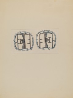 Man's Shoe Buckle, c. 1936.
