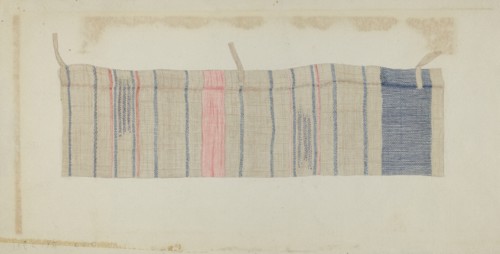 Handwoven Curtain, c. 1936.