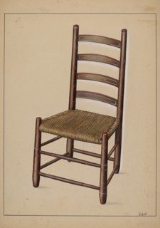 Ladder Back Chair, c. 1937.