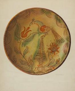 Pa. German Plate, c. 1938.