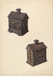 Iron "Bank" Bank, c. 1938.