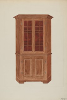 Corner Cupboard, c. 1937.