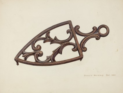 Flat Iron Stand, c. 1942.