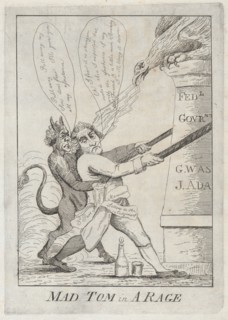 Mad Tom in a Rage, 1801.
