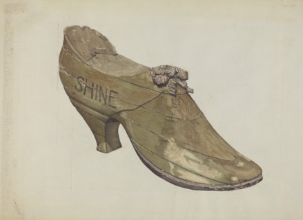 Shoe Shop Sign, c. 1937.