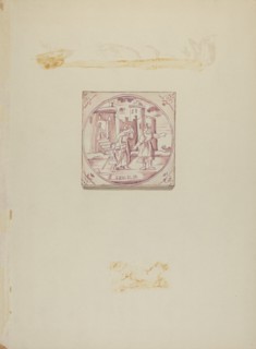 Fireplace Tile, c. 1936.