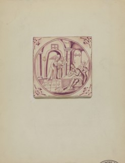 Fireplace Tile, c. 1936.