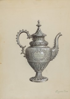 Silver Teapot, c. 1936.