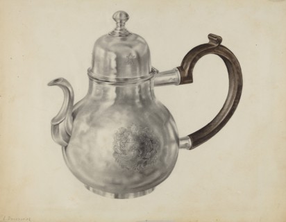 Silver Teapot, c. 1938.