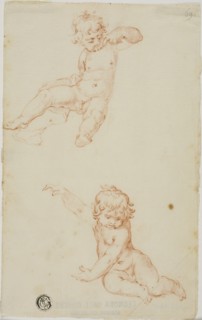 Two Seated Putti, n.d.