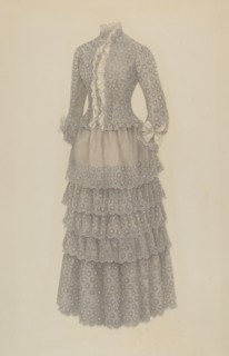 Bustle Dress, c. 1939.