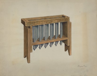 Candle Mold, c. 1939.