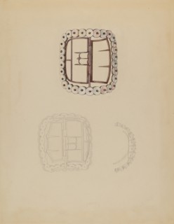 Shoe Buckle, c. 1937.