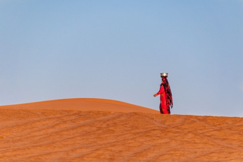 Woman in the Desert.