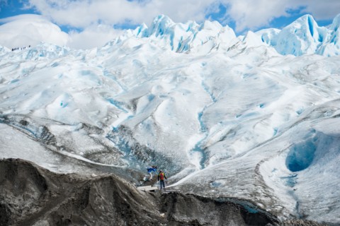 Hiking on a Glacier.