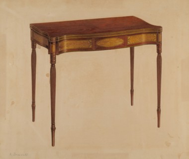 Card Table, c. 1939.