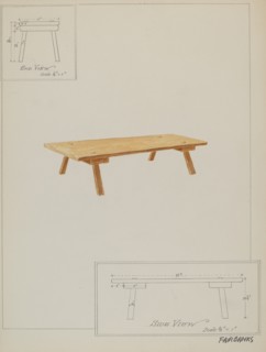 Meal Bench, c. 1937.