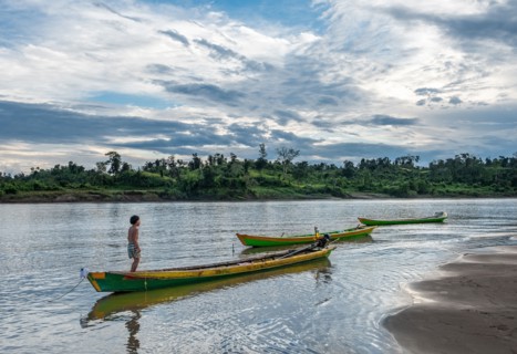 Child on a Boat.