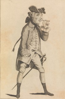 A Half Pay Officer Who Has Been at Dinner with Captain Broad, October 26, 1771. Creator: Matthew Darly.