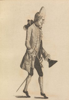 My Lord Tip-Toe Just Arrived from Monkey Land, November 3, 1771. Creator: Matthew Darly.