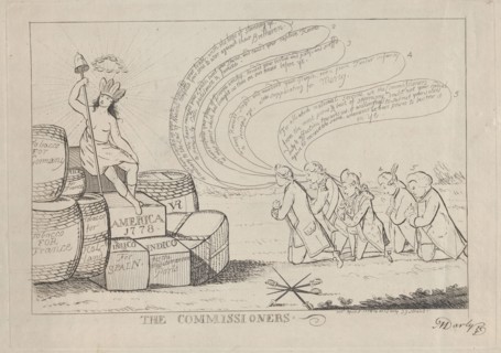 The Commissioners, April 1, 1778. Creator: Matthew Darly.