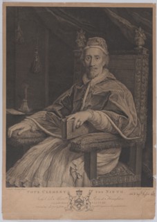 Pope Clement the Ninth, 1780. Creator: John Hall.