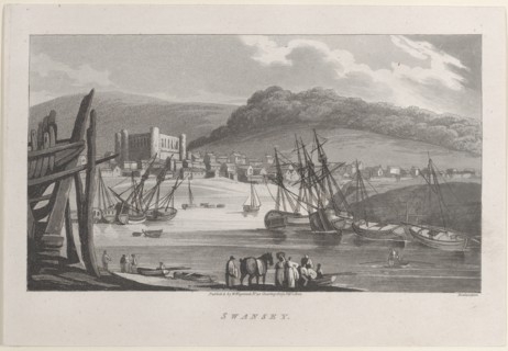 Swansey, from "Remarks on a Tour to North and South Wales, in the year 1797", February 1, 1800. Creator: John Hill.