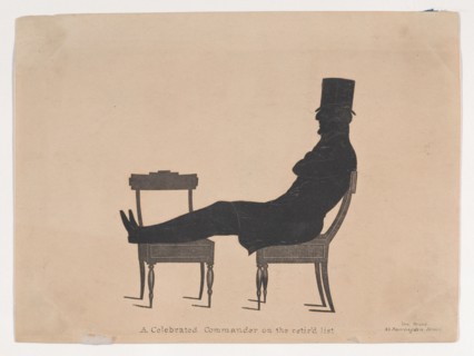 Silhouette of a Celebrated Commander on the Retir'd List, 1830-1835. Creator: John Bruce.