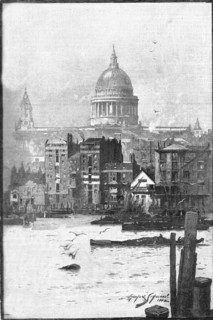 'St Paul's from the River', 1886.  Creator: Unknown.
