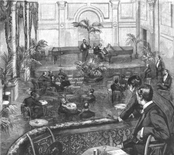 ''An Evening at the Meistersingers Club, St. James's Street. Creator: Unknown.