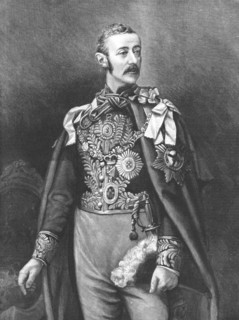 ''His Excellency The Earl of Zetland, Lord Lieutenant of Ireland; In his robes as Grand...', 1890. Creator: Unknown.