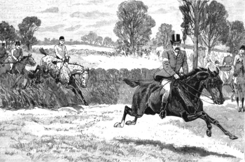 'The House of Commons Point - to - Point-Steeplechase near Rugby; Mr Elliott Lees wins on 'Damon'',  Creator: Unknown.