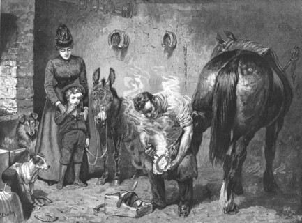 ''"Misgivings"--His First Visit to the Forge', 1890. Creator: Unknown.