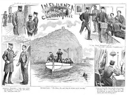 ''Influenza in the Channel Fleet', 1890. Creator: Unknown.