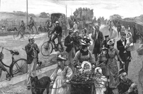 'On Pleasure Bent'- A Bank Holiday Roadside Scene', 1890. Creator: William Hatherell.