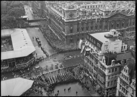 Coronation of Queen Elizabeth II, Parliament Square, City of Westminster, London, 1953. Creator: Ministry of Works.
