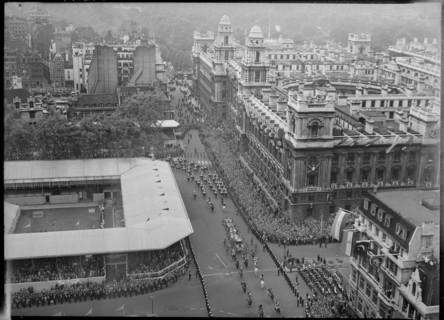 Coronation of Queen Elizabeth II, Parliament Square, City of Westminster, London, 1953. Creator: Ministry of Works.