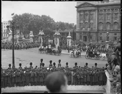 Coronation of Queen Elizabeth II, Buckingham Palace, The Mall, City of Westminster, London, 1953. Creator: Ministry of Works.