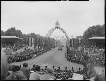 Coronation of Queen Elizabeth II, Buckingham Palace, The Mall, City of Westminster, London, 1953. Creator: Ministry of Works.