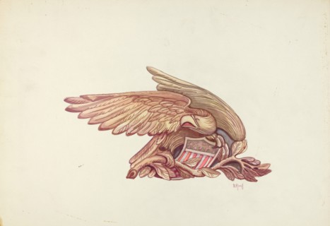 Stern Ornament, c. 1940. Creator: L. B. Hartman.
