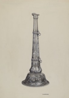 Fireman's Trumpet, c. 1937. Creator: Florence Hastings.