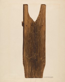 Bootjack, c. 1937. Creator: Augustine Haugland.