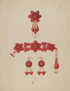 Horsehair Jewelry, c. 1937. Creator: William High.