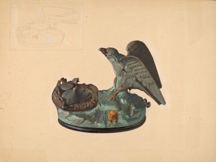 Toy Bank: Eagle, c. 1940. Creator: William High.