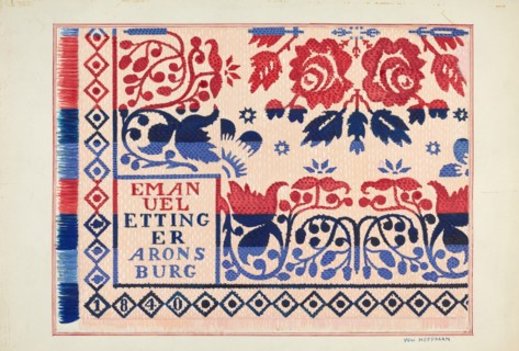 Coverlet, 1935/1942. Creator: William Hoffman.