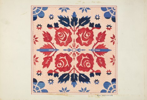 Coverlet, 1935/1942. Creator: William Hoffman.