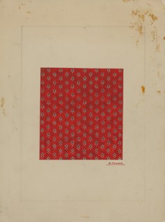 Homespun Cotton Textile, c. 1937. Creator: Percival Jenner.
